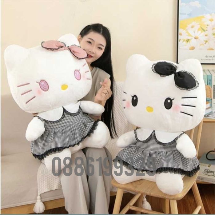 Плюшена играчка Kuromi от серията Hello Kitty Sanrio, 50см