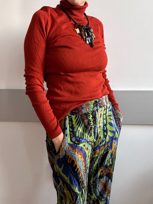 Хубаво оранжево поло коприна и памук