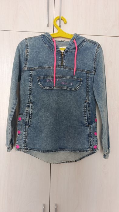 Джинсовая рубашка на девочку 10 лет