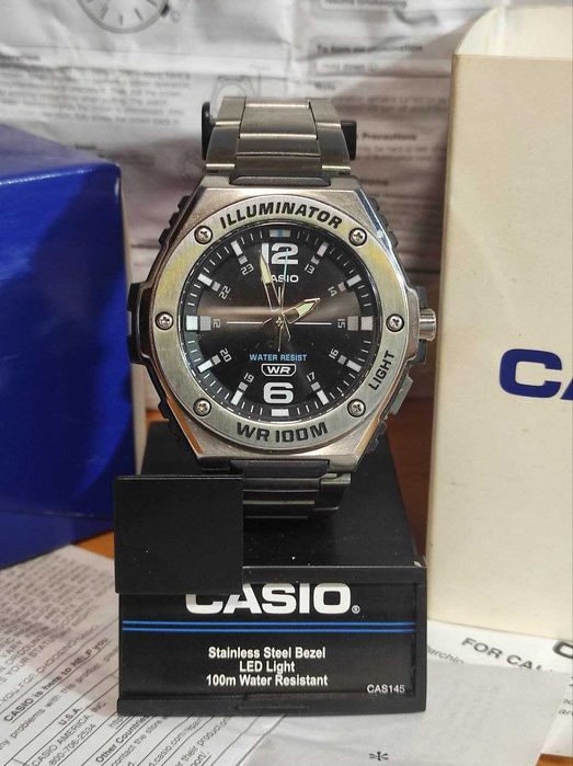 Наручные часы CASIO MWA-100HD-1AVCF ILLUMINATOR WR100M с Подсветкой