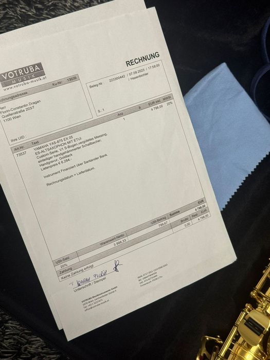 Saxofon Yamaha Custom 875EX