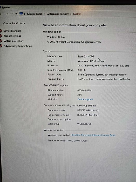 Calculator AMD Phenom II X4 955, AMD Radeon HD 5870, 8GB RAM, 1,25 TB