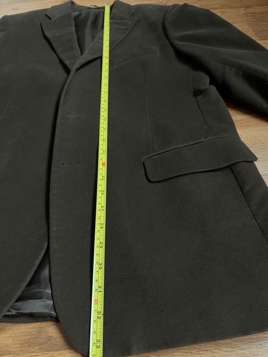 Costum (sacou + pantaloni) maro femei catifea mat