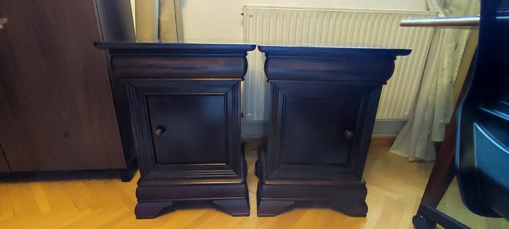 Set Dormitor MOBEXPERT - lemn masiv (pat, somniera, saltele, noptiere)