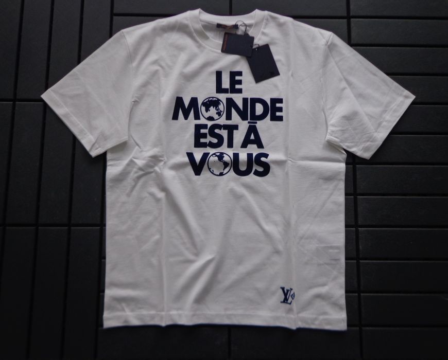 Мъжка тениска Louis Vuitton Le Monde Esta Vous