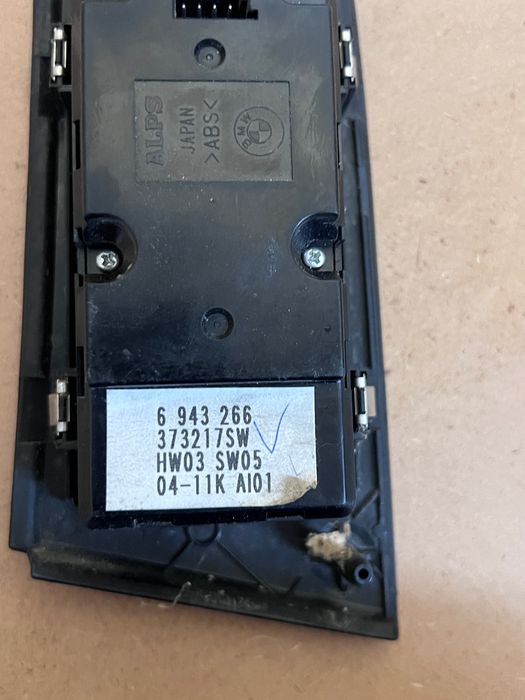 Bloc comenzi geamuri șofer BMW Seria 5 E60 E61, cod 6943266