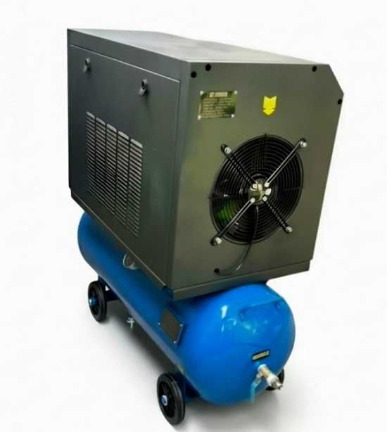 Винтов компресор 7,5kW, бутилка 150L, дебит 1100L / 10BAR