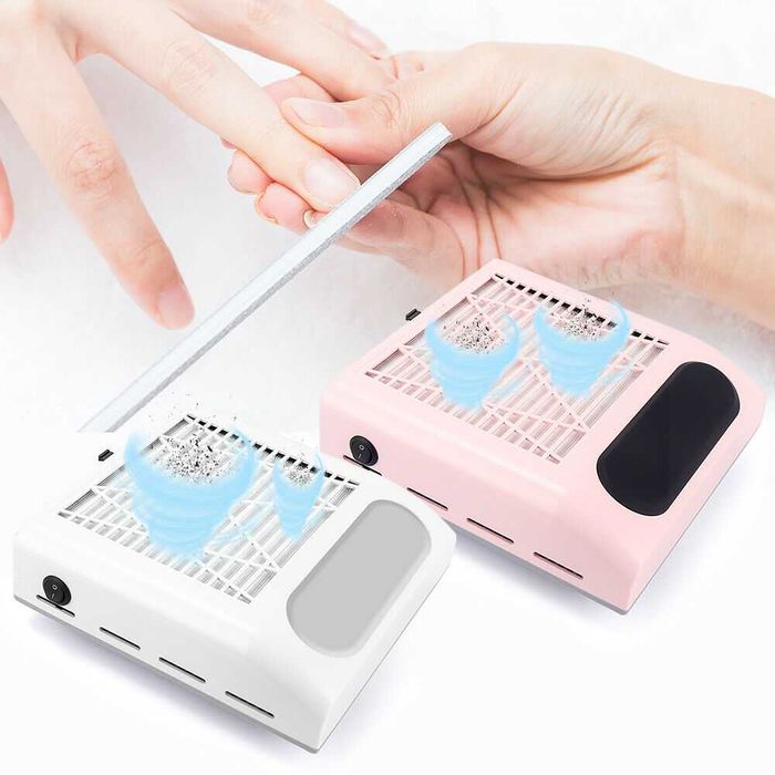 80 W Мощен прахоуловител за прах с филтър за нокти, маникюр и педикюр