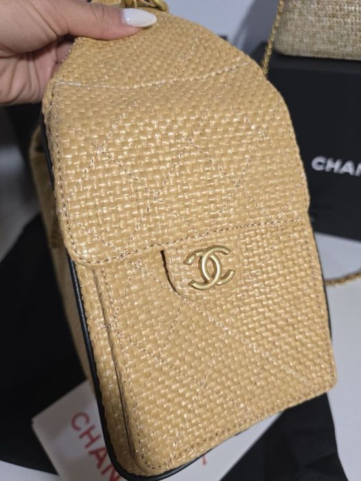 Дамска чанта Chanel Hobo 25S Raffia