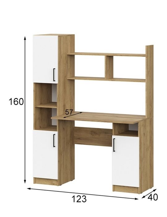 Компьютерный стол с надстройкой