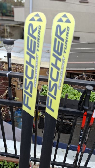 Schiuri Junior Fischer RC4 Worldcup GS - 138 cm + Legături Head + Bețe