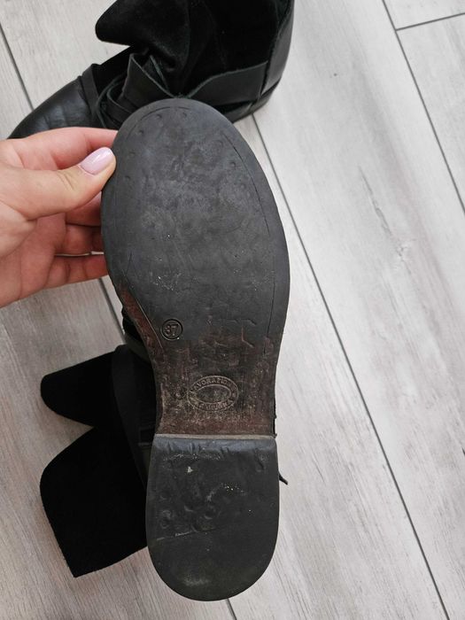 Cizme din piele, mărimea 37