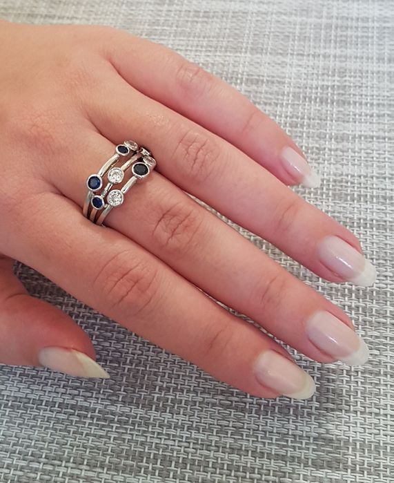 Дамски посребрени пръстени