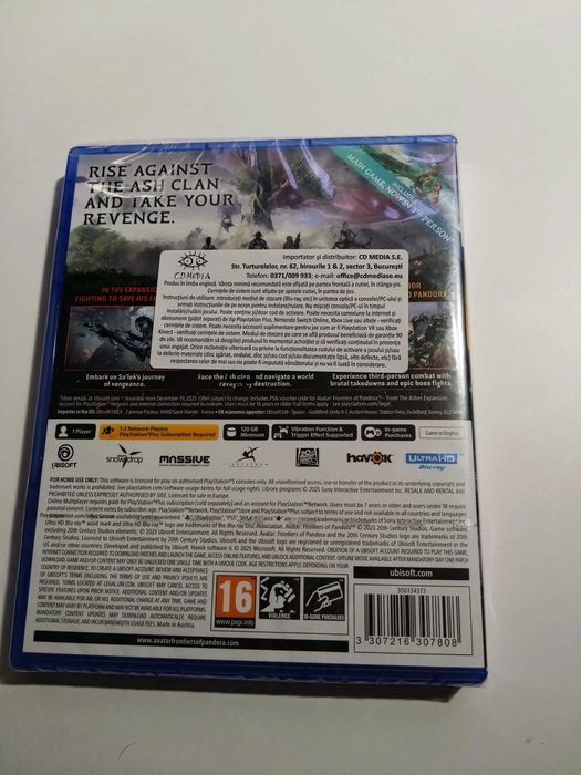 Aavatar Frontiers of Pandora Nou PS5