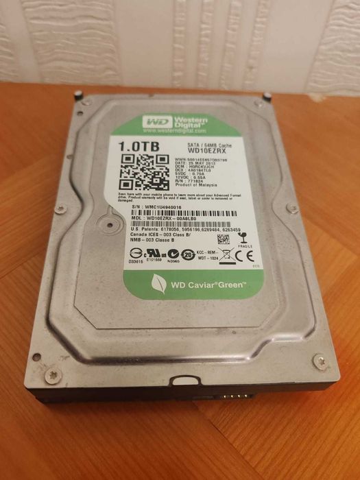 Жесткий диск HDD western digital 1Tb