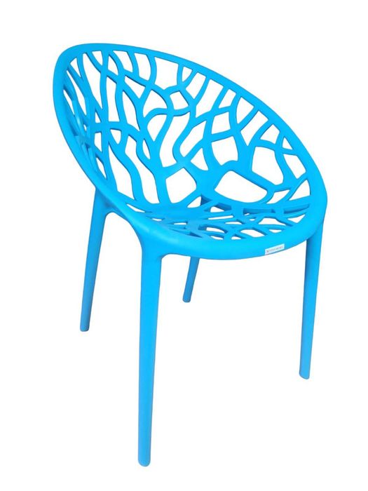 Градински стол Джина-полипропилен, син