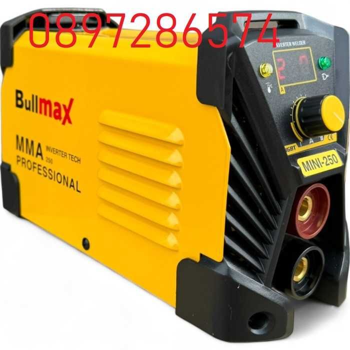 ТОП МОДЕЛ - инверторен електрожен   MMA 250 BULLMAX - нов модел 2025