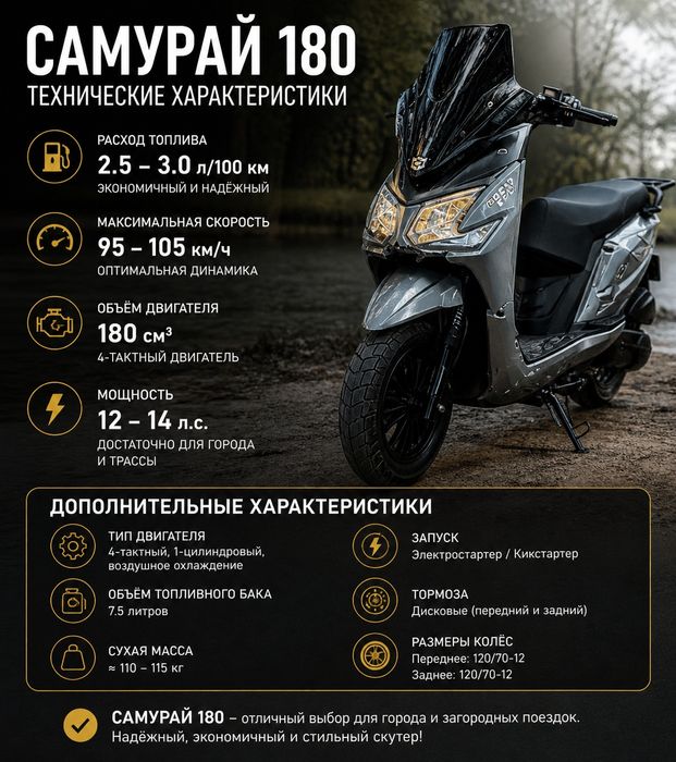 Продается скутер самурай