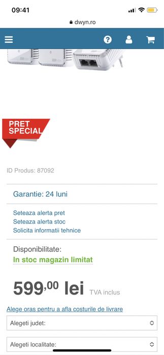 Devolo500 Duo adaptor retea ( network kit)