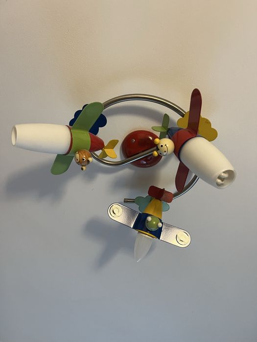 Lustră copii cu avioane – 3 spoturi reglabile – stare excelentă