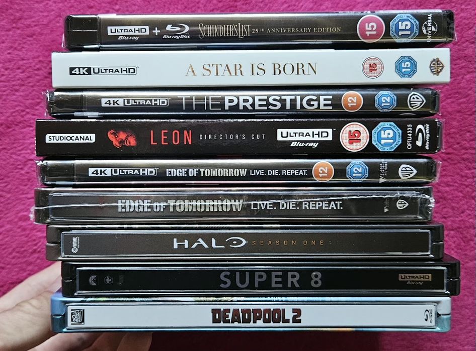 Ulra HD Blu-ray and 4k steelbook
