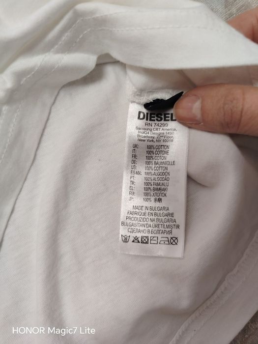 Diesel Kids T-Shirt Broderie Roșie