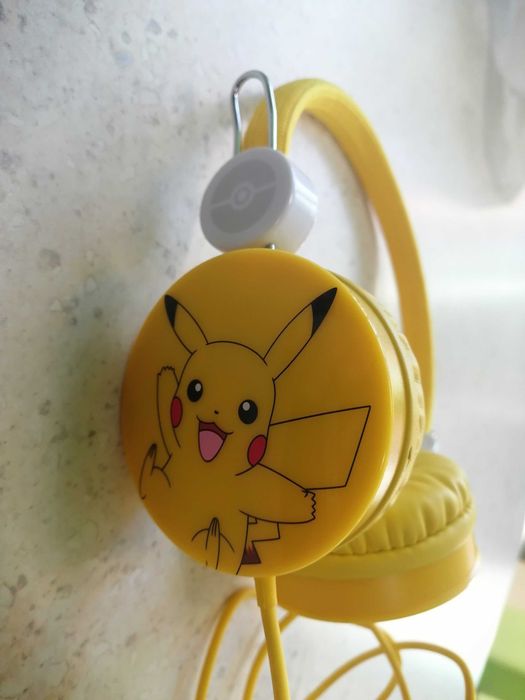 Casti pentru copii Pokémon Pikachu, design oficial