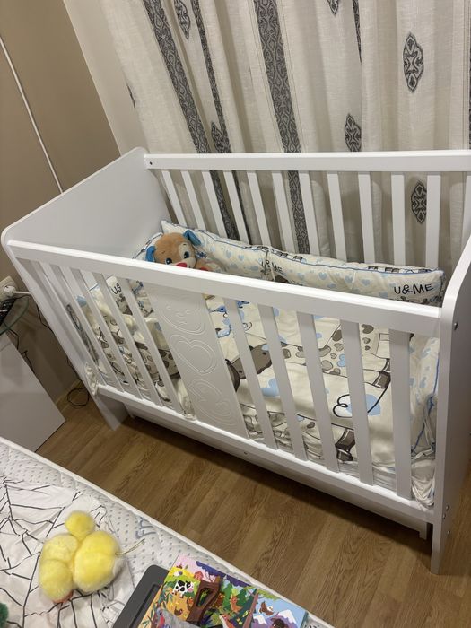 Кошара на 3 нива с люлеещ се механизъм + матрак и обиколници !