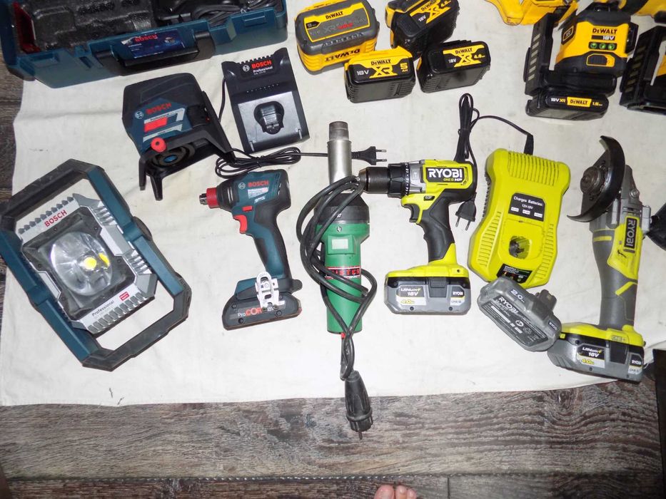 Scule  DeWalt , Ryobi , suflanta Leister , masina de insurubat Bosch 1/2