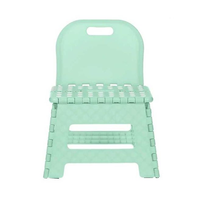 Сгъваемо столче - стъпало за деца Mercado Trade, С дръжка, Зелен
