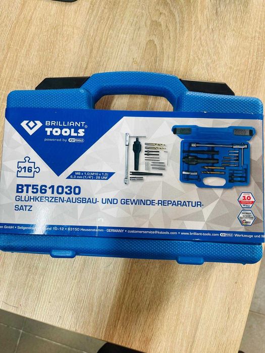 Set demontare si repararea bujiilor,16 piese, Brilliant Tools BT561030