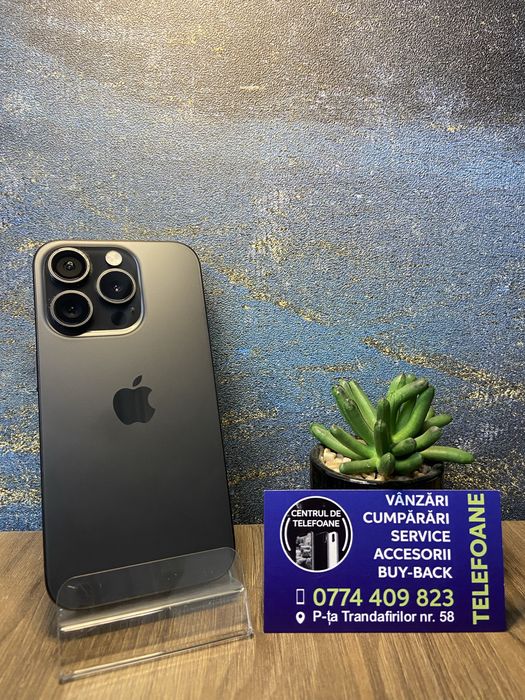 Iphone 15 Pro/128 GB/Garantie 2Ani Centrul de Telefoane/Rate