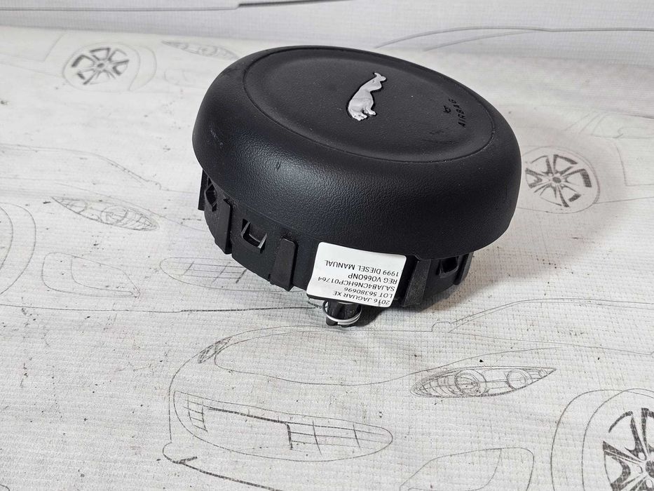 Airbag volan șofer Jaguar XE X760 / XF X260 2015-2023 2016 2.0d Cod OEM: GX73-043B13-AD, GX73043B13AD (5F3)