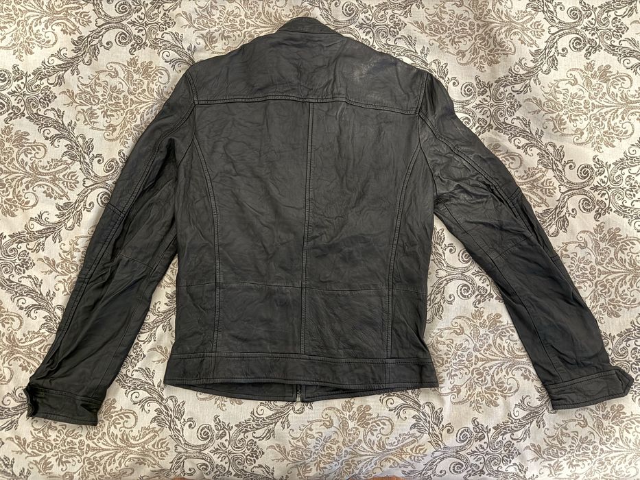 Премиум мъжко кожено яке Kings on Earth (Mauritius) -100% агнешка кожа