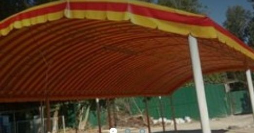 Банер тент установка Баннер сетка солнца защита установка