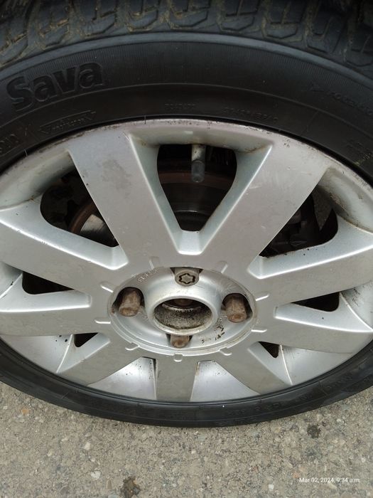 Jante aliaj Ford+cauciucuri de iarna