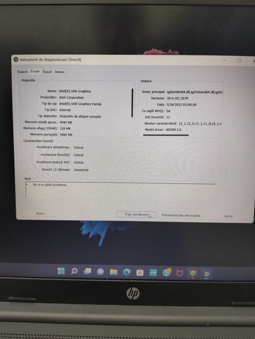 Laptop HP i3-gen 11 15.6"FHD, 8GB, SSD 256GB Zeus Amanet Rahova 20431