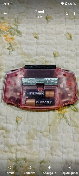 Carcasa originala roz sau albastra GBa