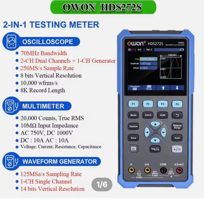 Продаётся осциллограф OWON HDS272S