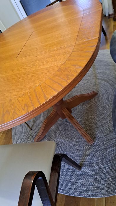 Маса ДЪБ масив разтегателена 1,20 на 90 см ширина