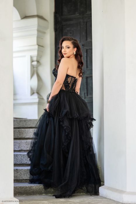 Черна официална  рокля