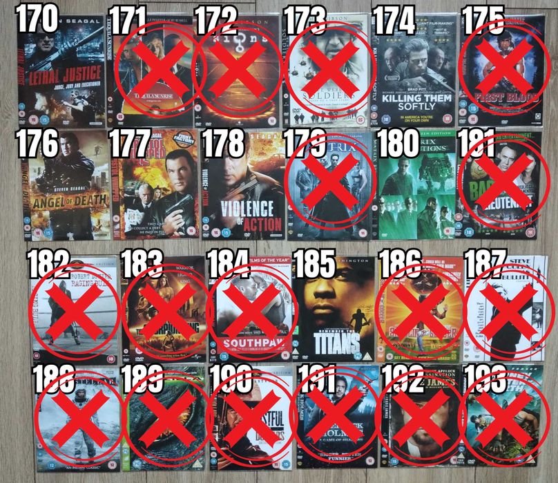 Екшън Филми DVD's Оригинални Дискове на Английски Език 5 лв/бр Movie