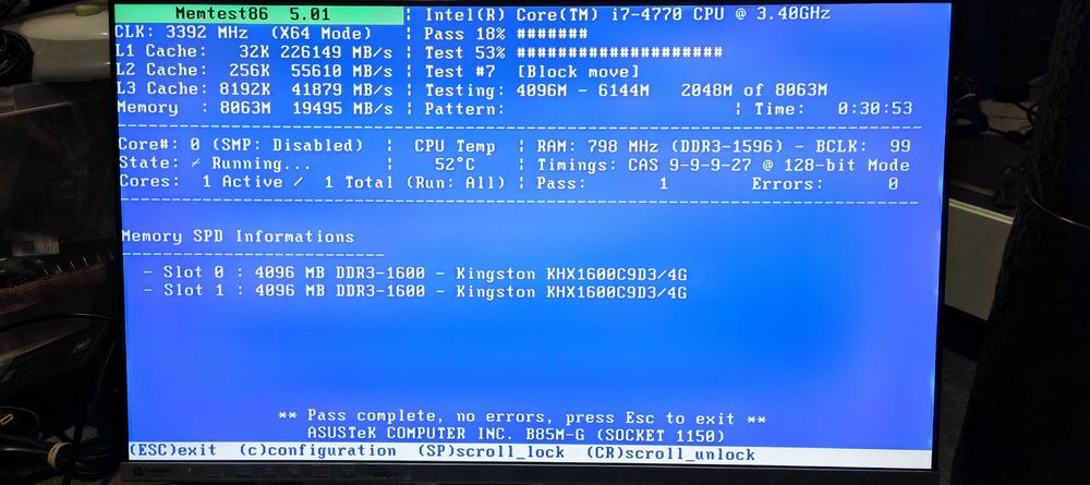 Kit memorie ram DDR3 2X4GB