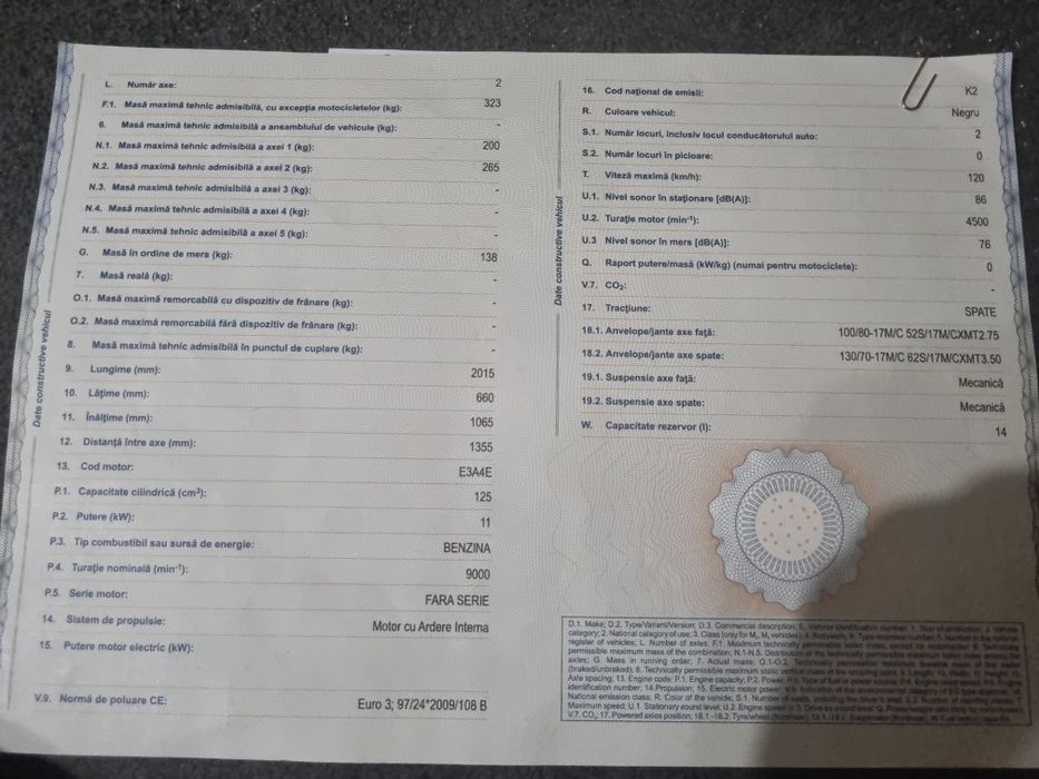 Yamaha yzf r125 2012