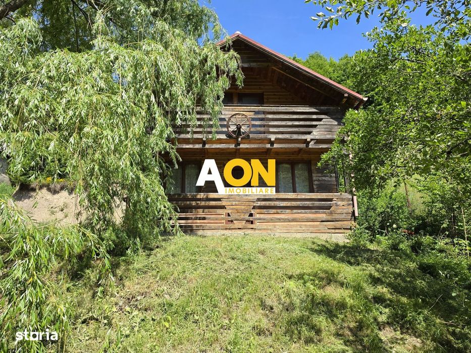 COMISION ZERO! Cabana rustica din lemn, 1100 mp teren, Lunca Ampoitei