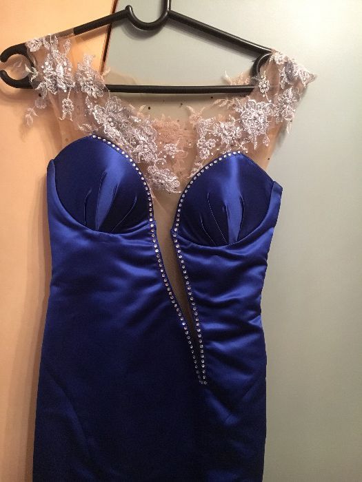 Официална синя рокля Julia Kontogruni