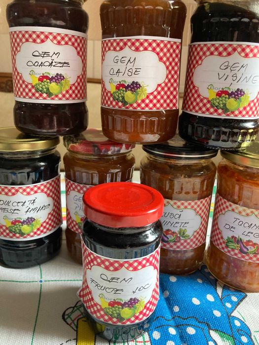 Gem si dulceata din fructe bio