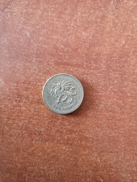 Рядка сребърна монета 1 паунд 1995