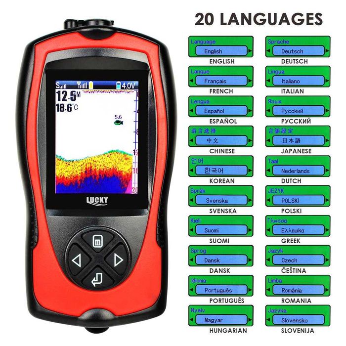 Безжичен сонар Lucky с цветен дисплей, българско меню