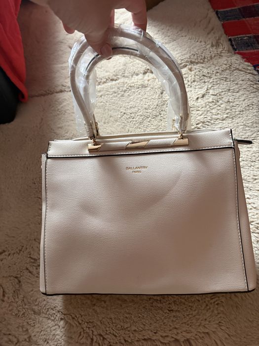 Beige cream geanta noua Gallantry Paris